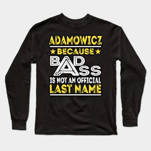 ADAMOWICZ Long Sleeve T-Shirt